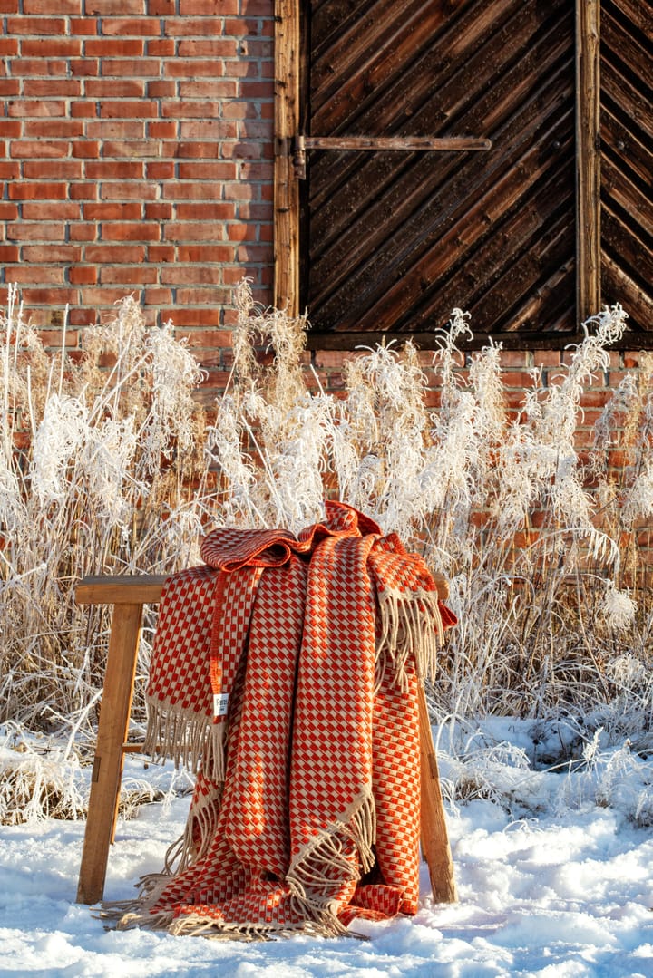 Koc Isak 150x210 cm, Red sumac Røros Tweed
