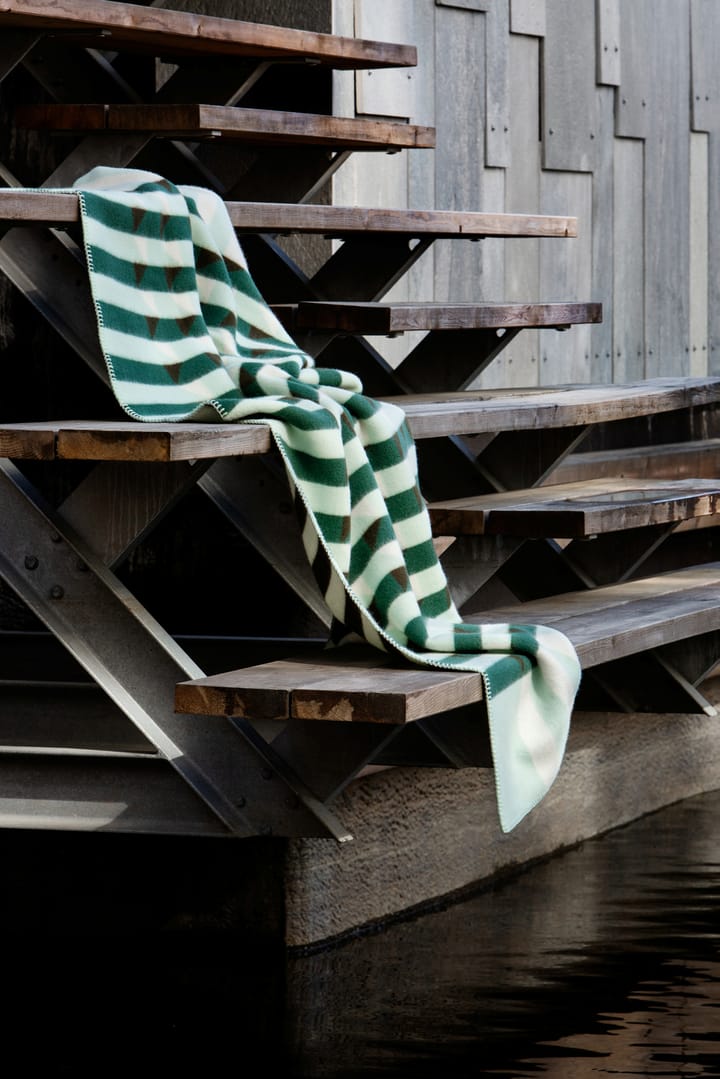 Koc Kvam 135x200 cm - Green - Røros Tweed