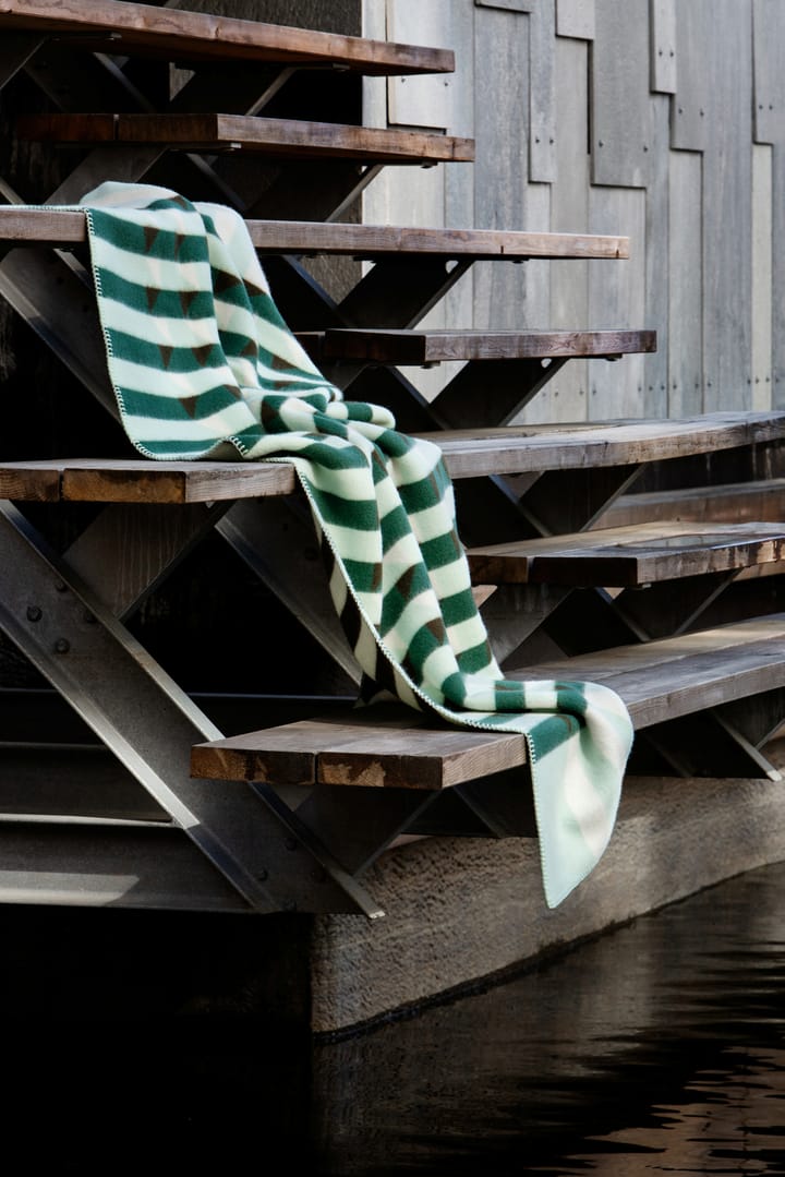 Koc Kvam 135x200 cm, Green Røros Tweed