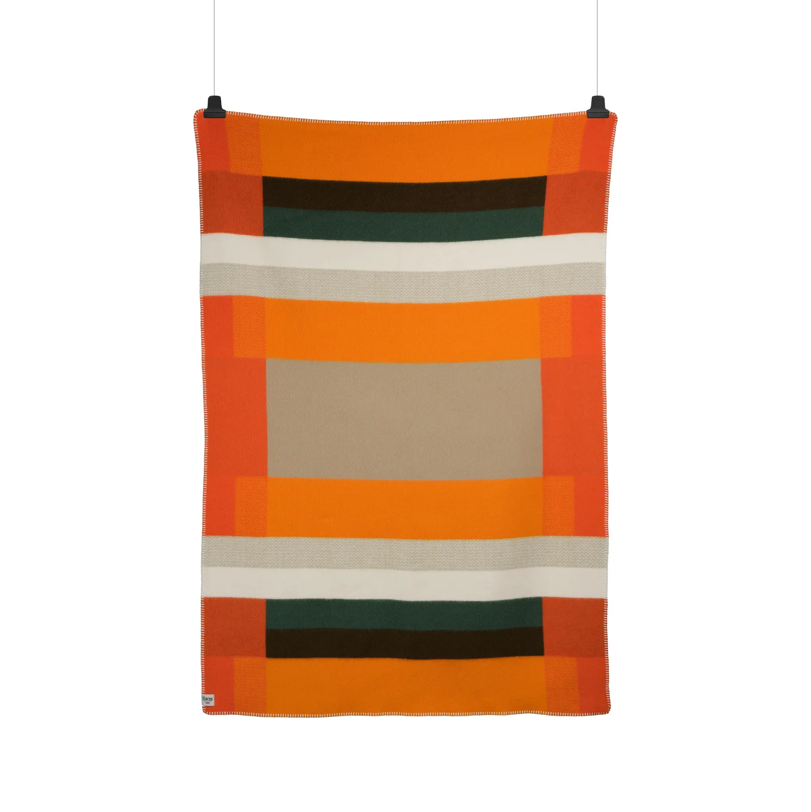 Koc Mikkel 135x200 cm, Orange Røros Tweed
