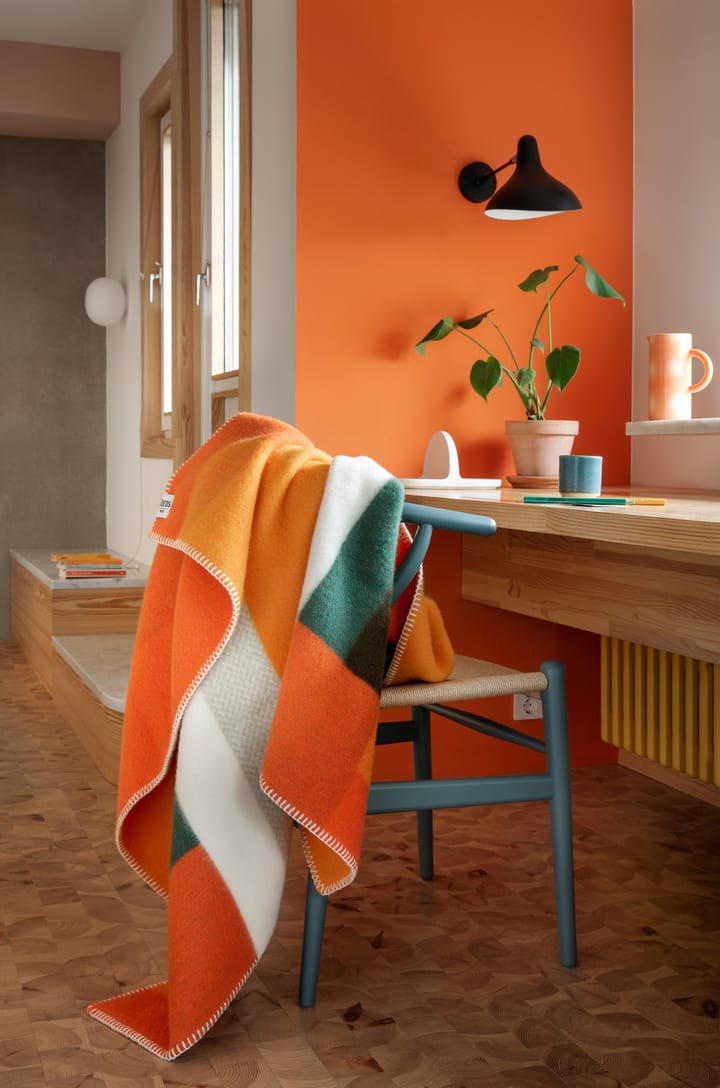 Koc Mikkel 135x200 cm, Orange Røros Tweed