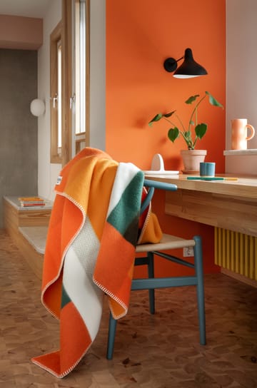 Koc Mikkel 135x200 cm - Orange - Røros Tweed