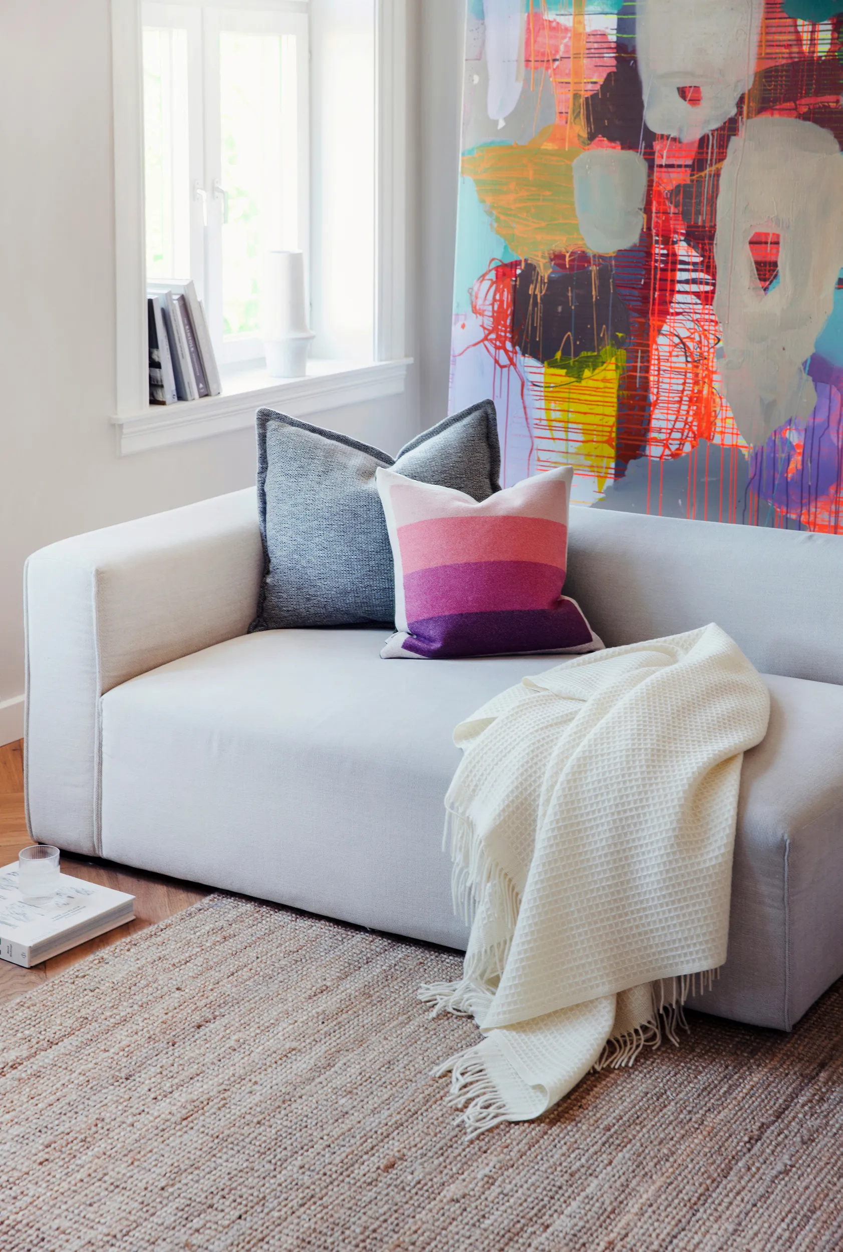 Koc Vega 150x210 cm, Natural Røros Tweed