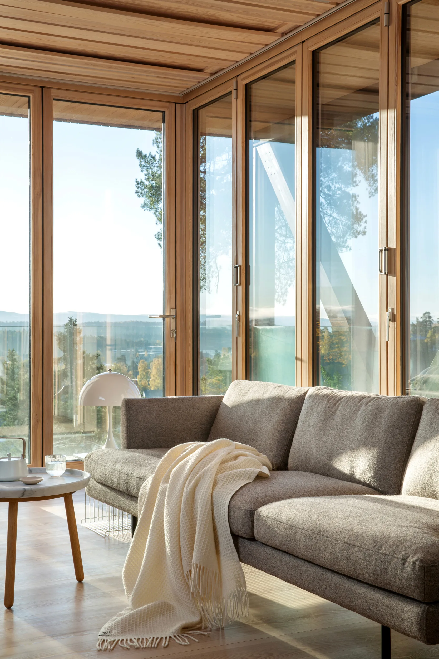 Koc Vega 150x210 cm, Natural Røros Tweed