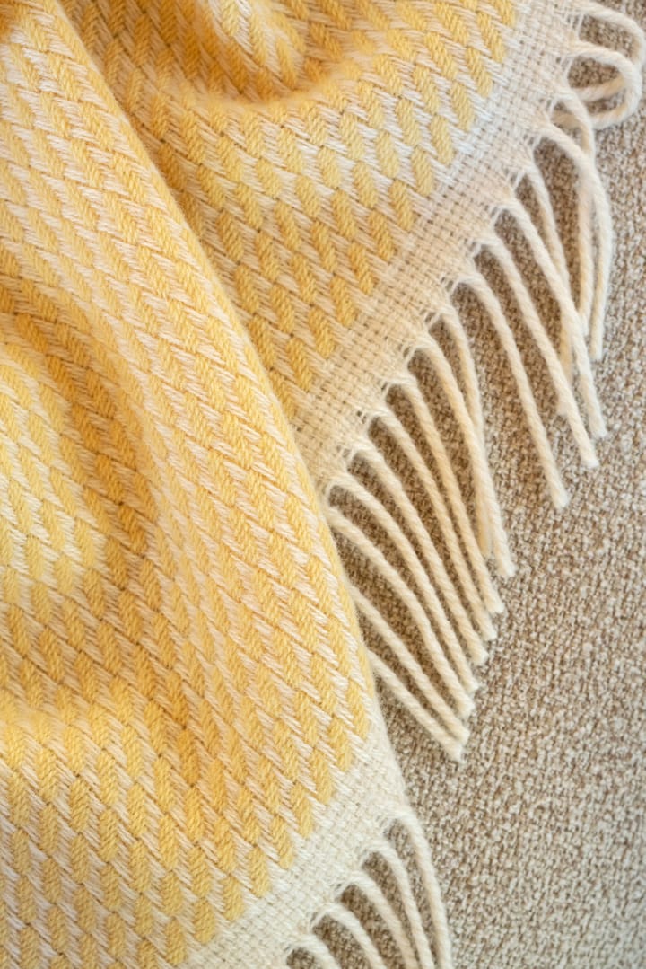 Mello koc 150x210 cm - Lemon yellow - Røros Tweed