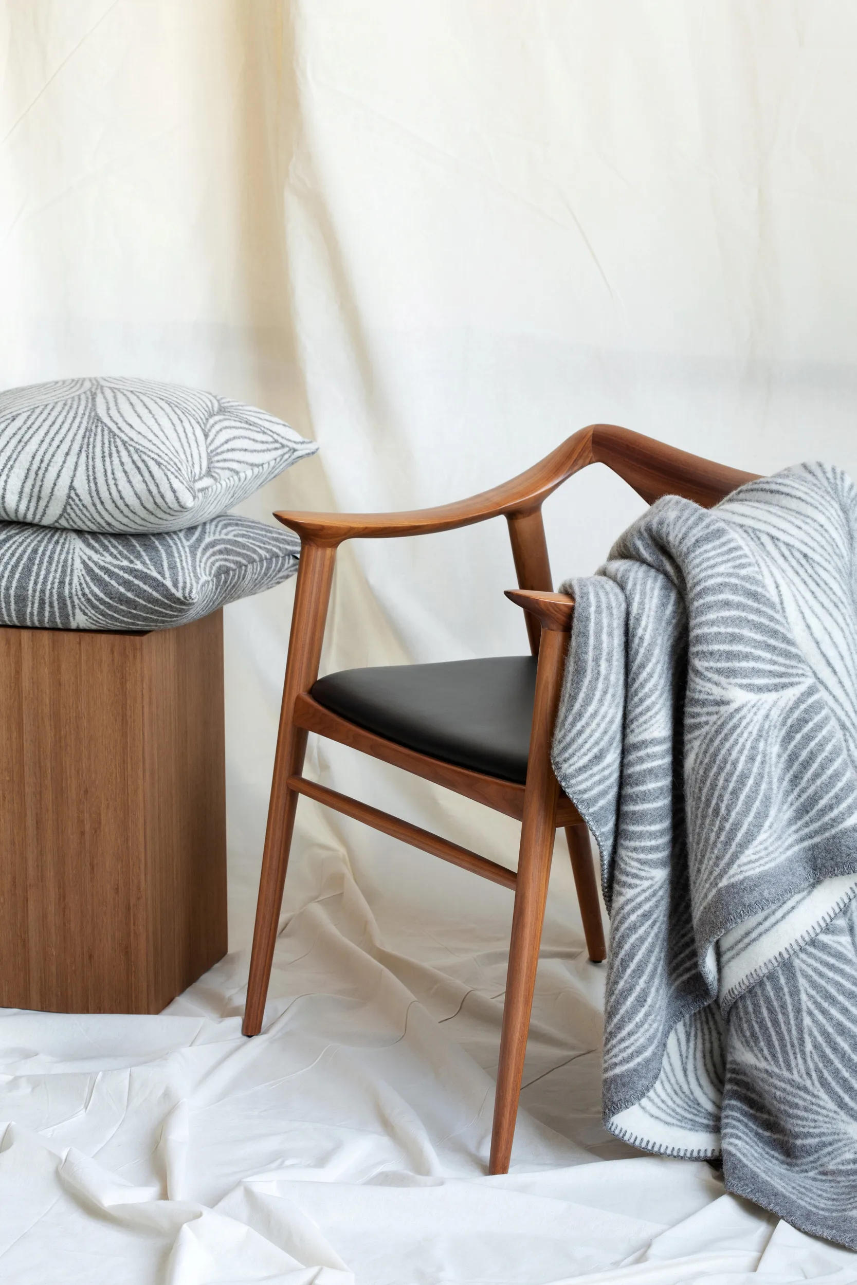 Naturpledd koc 135x200 cm, Flette Røros Tweed