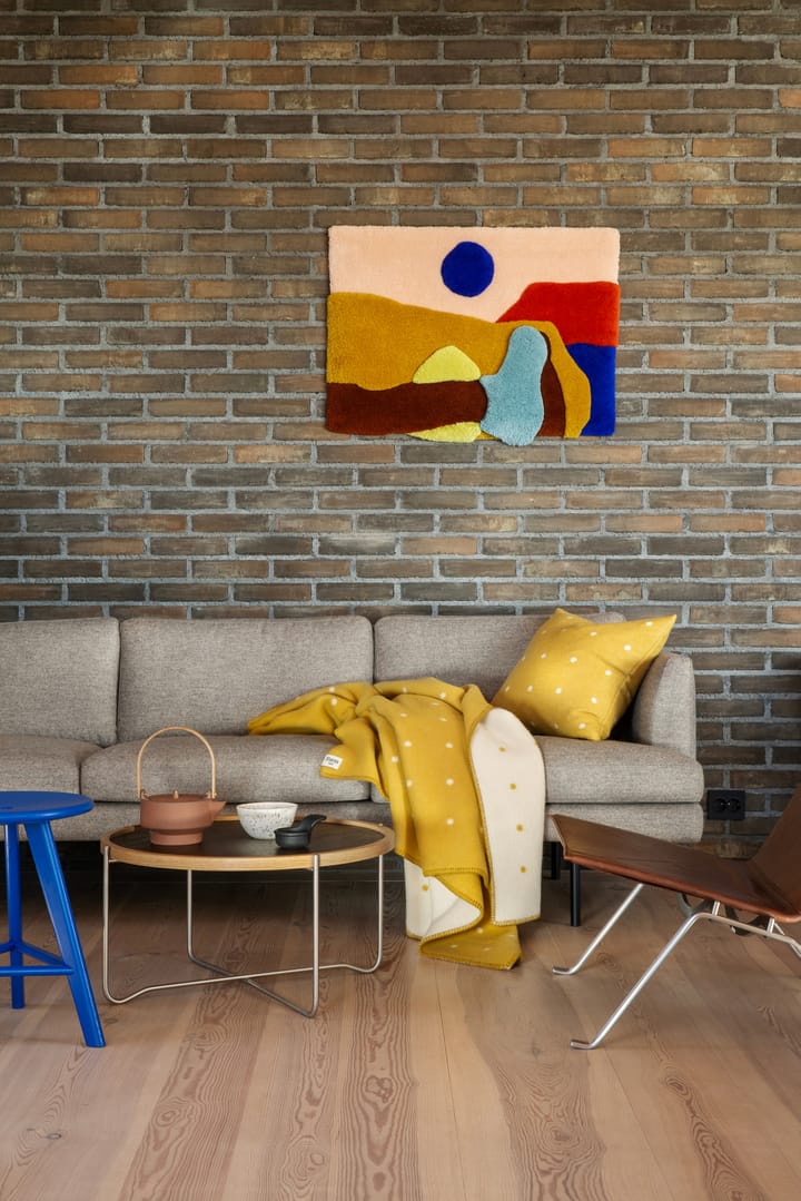 Pastille koc 135x200 cm, Sun yellow Røros Tweed