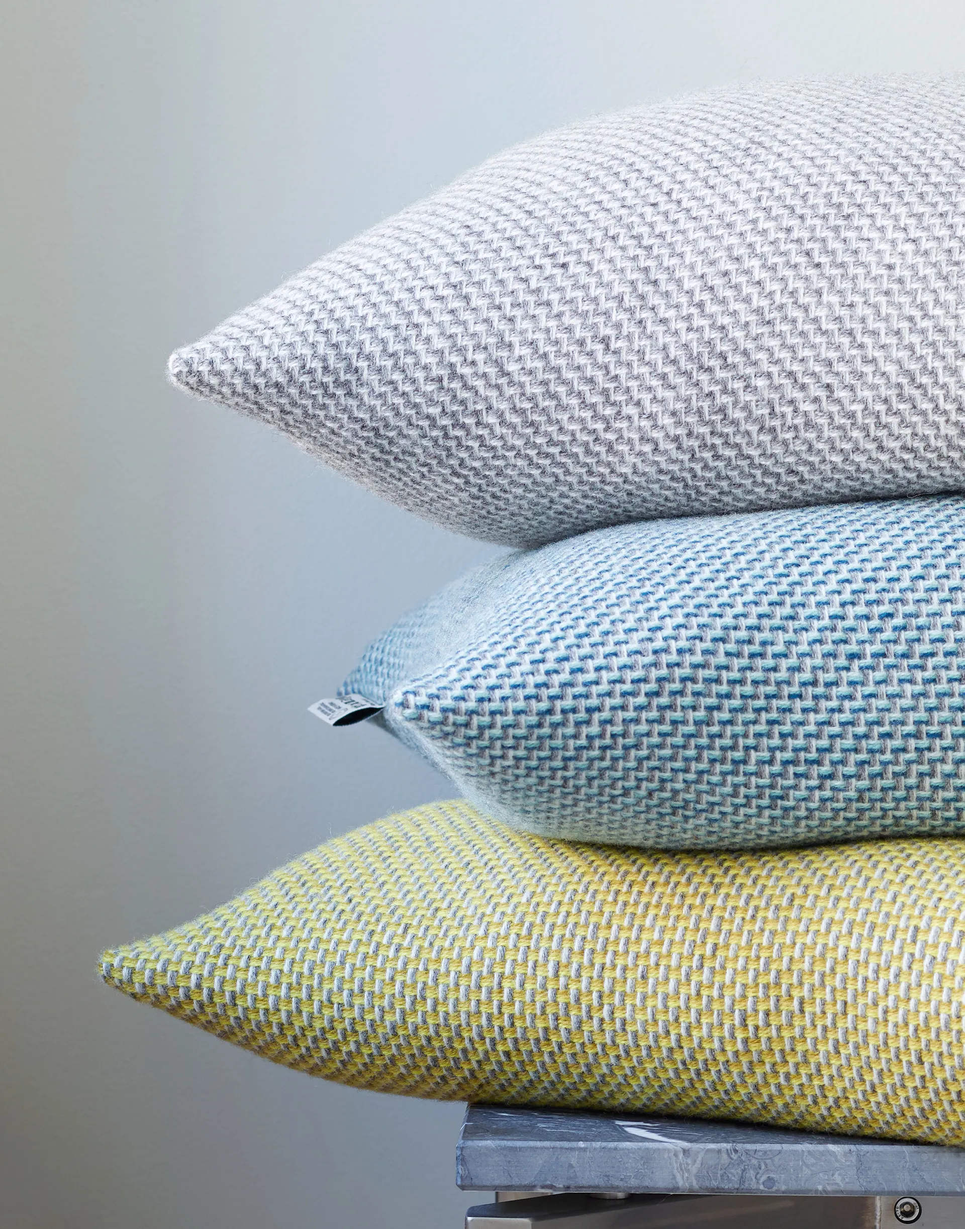 Una Poduszka 50x50 cm, Blue Røros Tweed