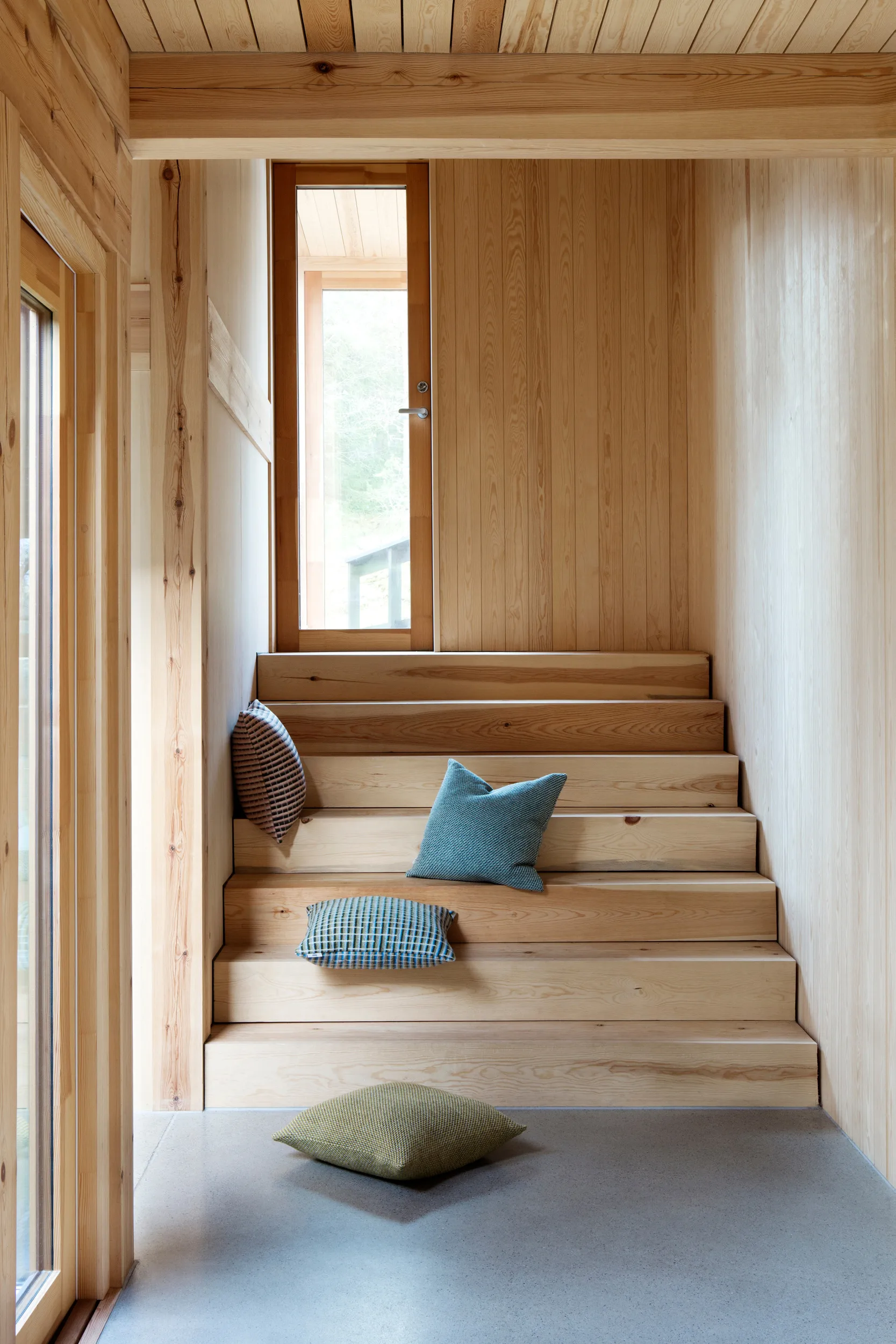 Una Poduszka 50x50 cm, Blue Røros Tweed