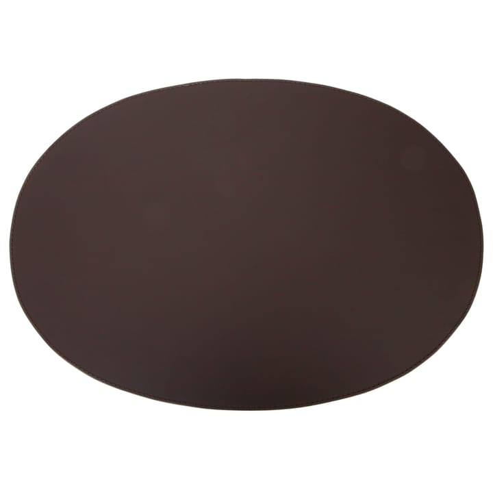 Ørskov taca stołowa skórzana owalna 47x34 cm - Chocolate - Ørskov