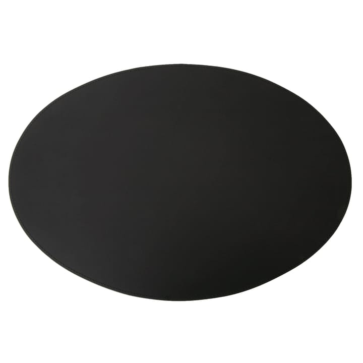 Ørskov taca stołowa skórzana owalna 47x34 cm - Czarny - Ørskov