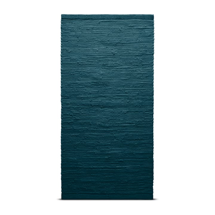 Dywan Cotton 170x240 cm - petroleum (niebieski, odcień benzyny) ) - Rug Solid