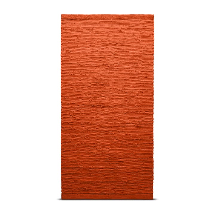 Dywan Cotton 75x300 cm - Solar orange (orange) - Rug Solid