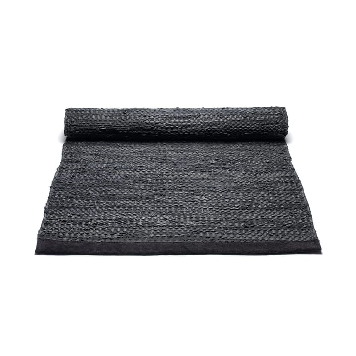Dywan Leather 60x90 cm, black (czarny) Rug Solid