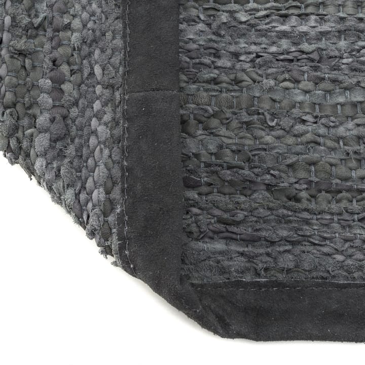 Dywan Leather 60x90 cm - dark grey (ciemnoszary) - Rug Solid