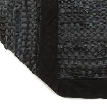 Dywan Leather 65x135 cm - black (czarny) - Rug Solid