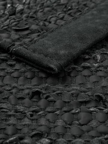 Dywan Leather 65x135 cm - dark grey (ciemnoszary) - Rug Solid