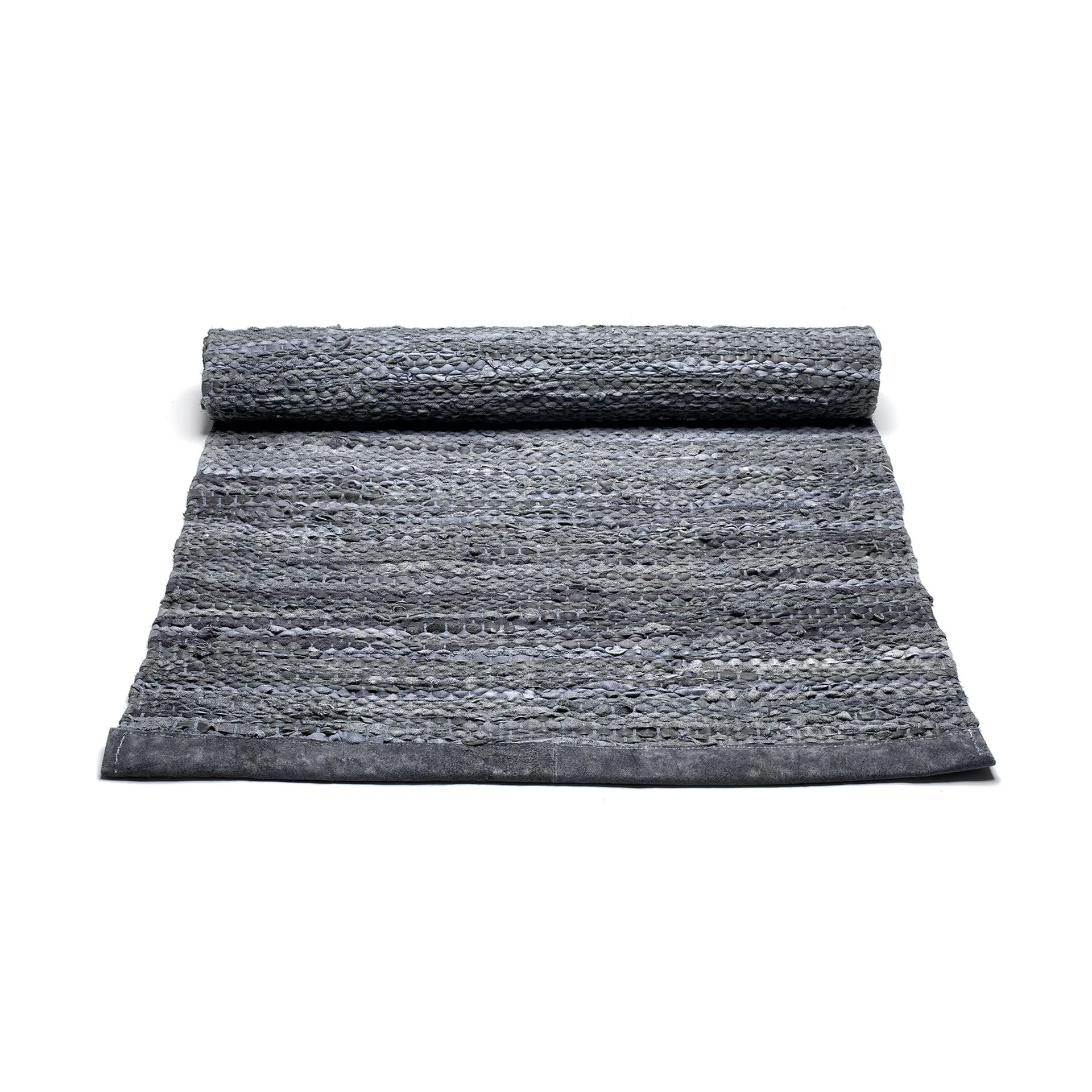 Dywan Leather 65x135 cm, dark grey (ciemnoszary) Rug Solid