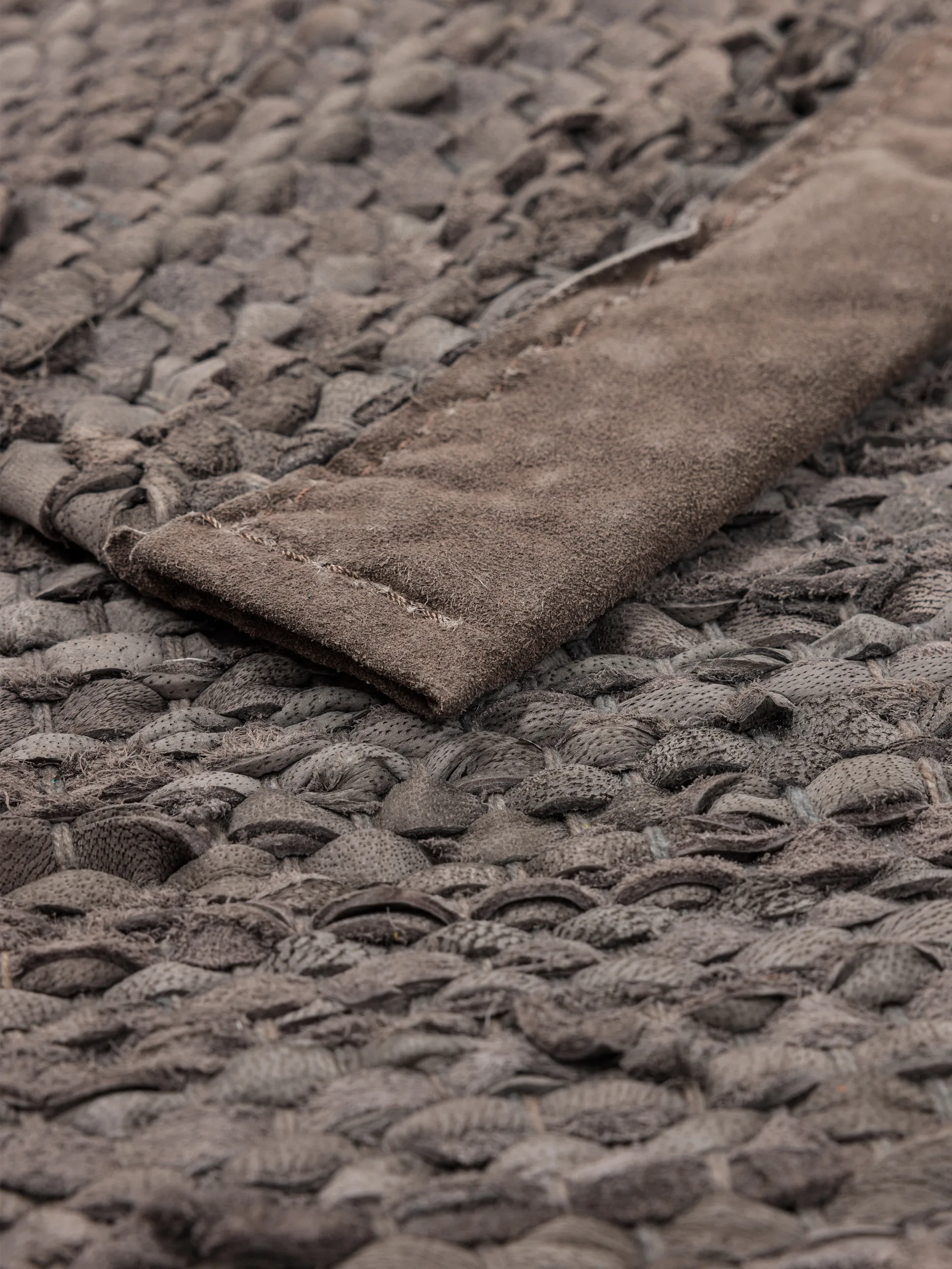 Dywan Leather 65x135 cm, Drewno (brązowe) Rug Solid
