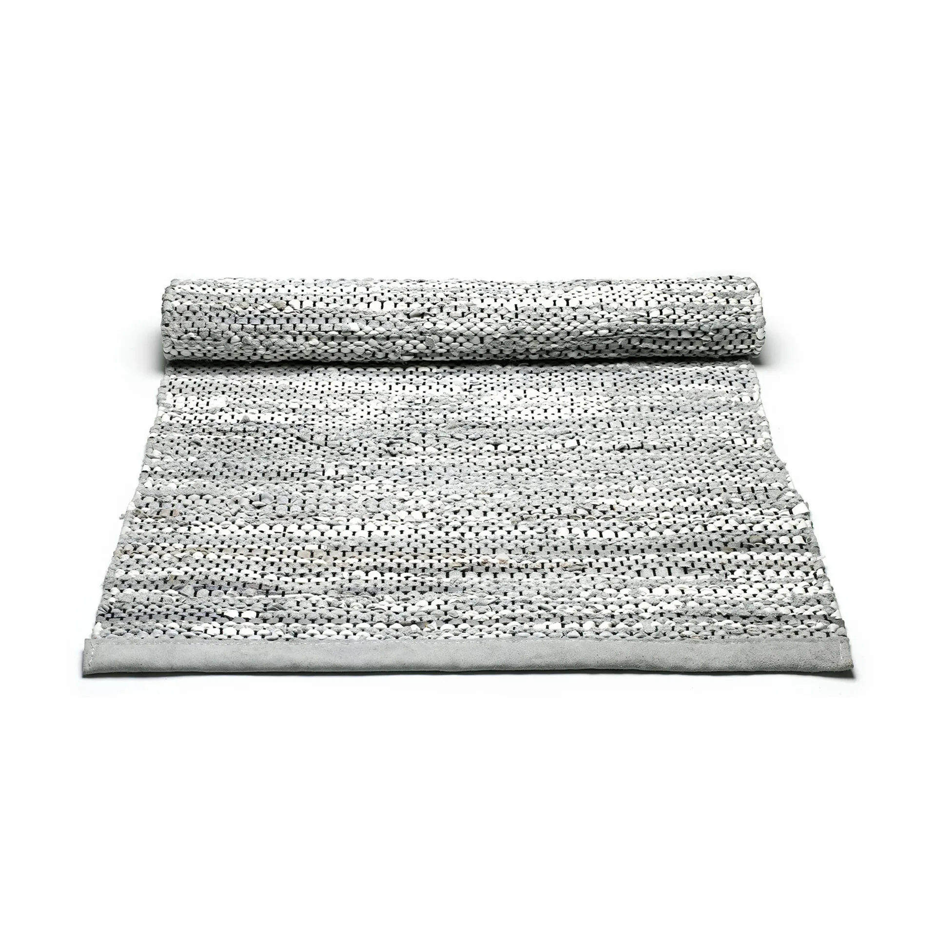 Dywan Leather 65x135 cm, light grey (jasnoszary) Rug Solid