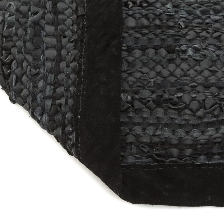 Dywan Leather 75x200 cm - black (czarny) - Rug Solid