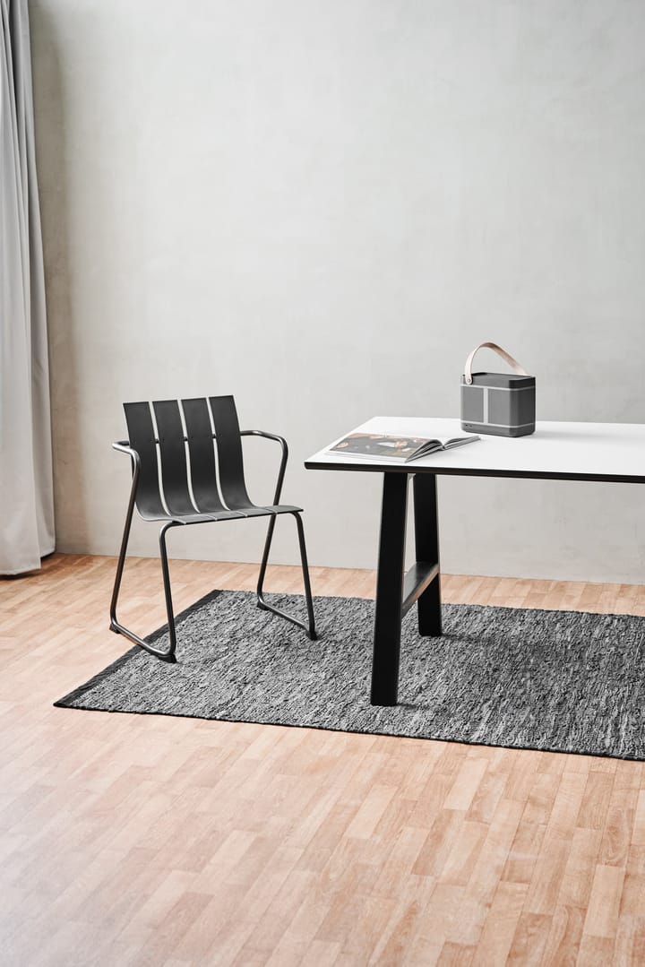 Dywan Leather 75x300 cm, dark grey (ciemnoszary) Rug Solid
