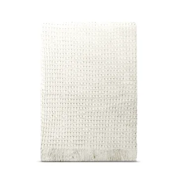 Stockholm bawełniany pled 130x180 cm - Champagne beige - Rug Solid