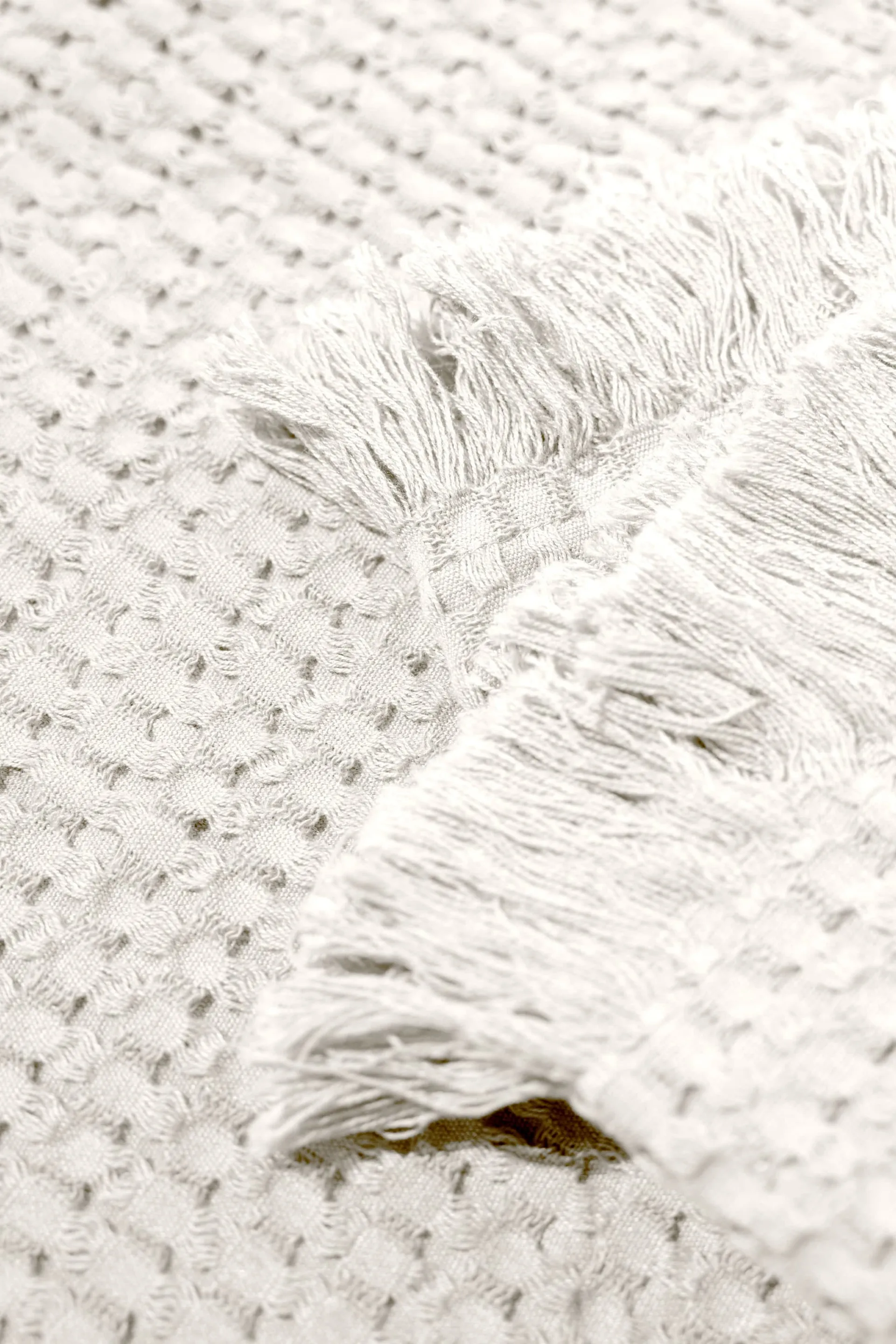 Stockholm bawełniany pled 130x180 cm, Champagne beige Rug Solid