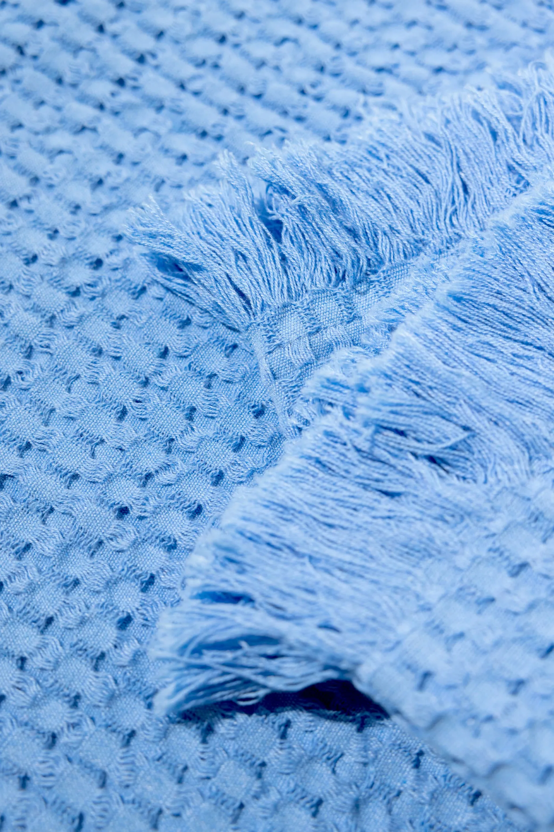 Stockholm bawełniany pled 130x180 cm, Millenium blue Rug Solid