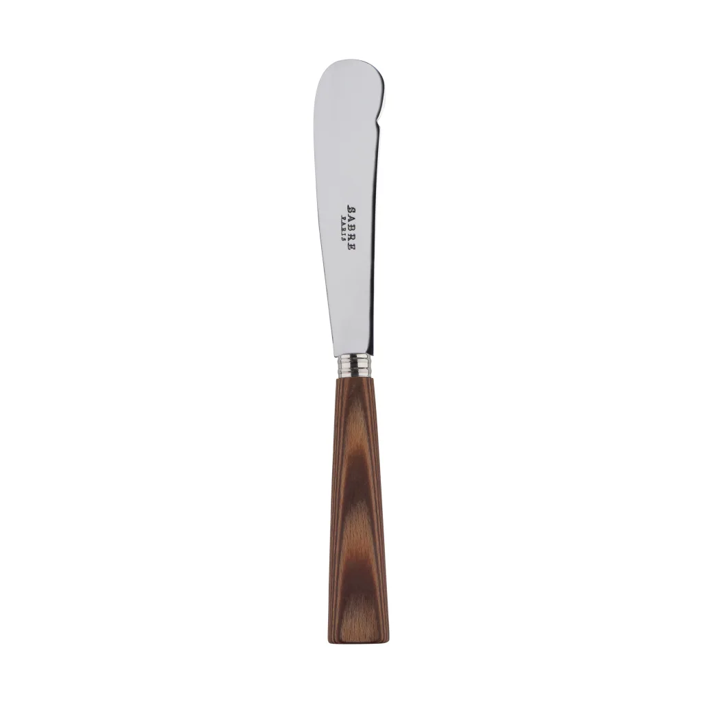 Nóż do masła Nature 16 cm, Laminowane jasne drewno SABRE Paris