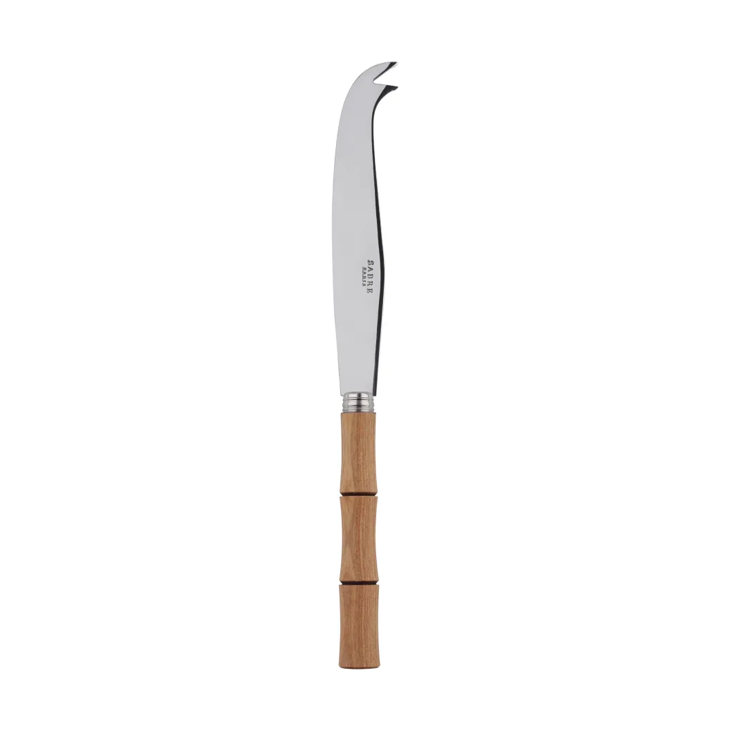 Nóż do sera Bamboo Shape 16 cm, Laminowane jasne drewno SABRE Paris