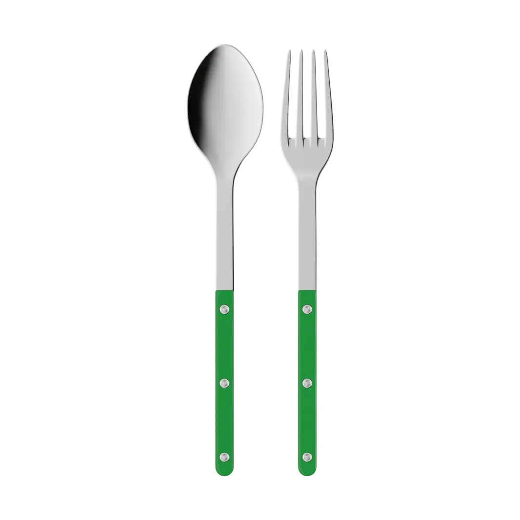 Sztućce do serwowania Bistrot Solid, 2 części, Garden green SABRE Paris