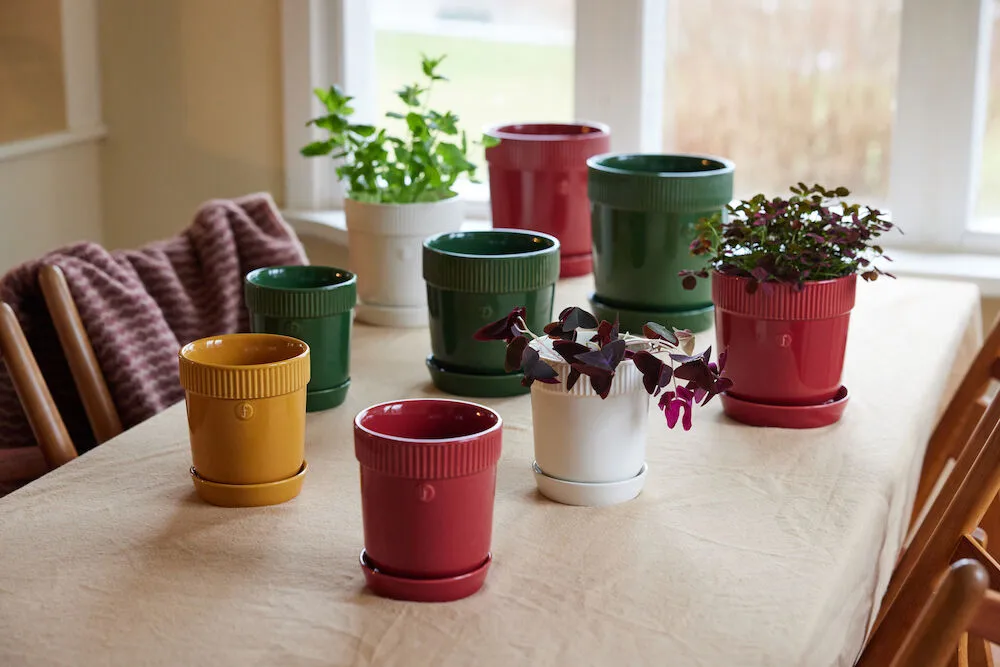 Doniczka Elise S Ø14 cm, Bordowa Sagaform