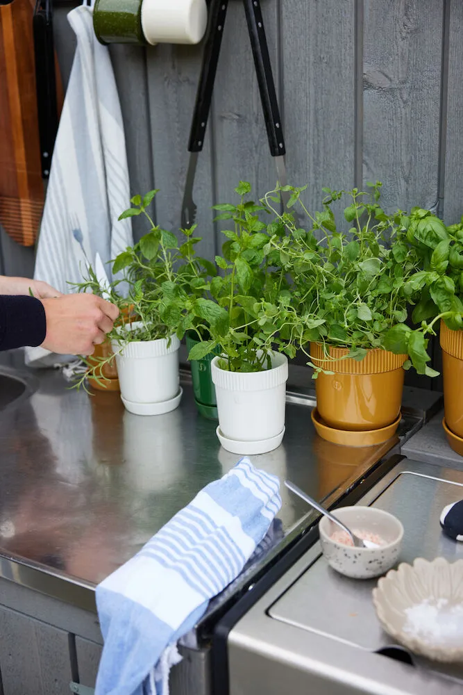 Doniczka na zioła Elise Ø11 cm, Biała Sagaform