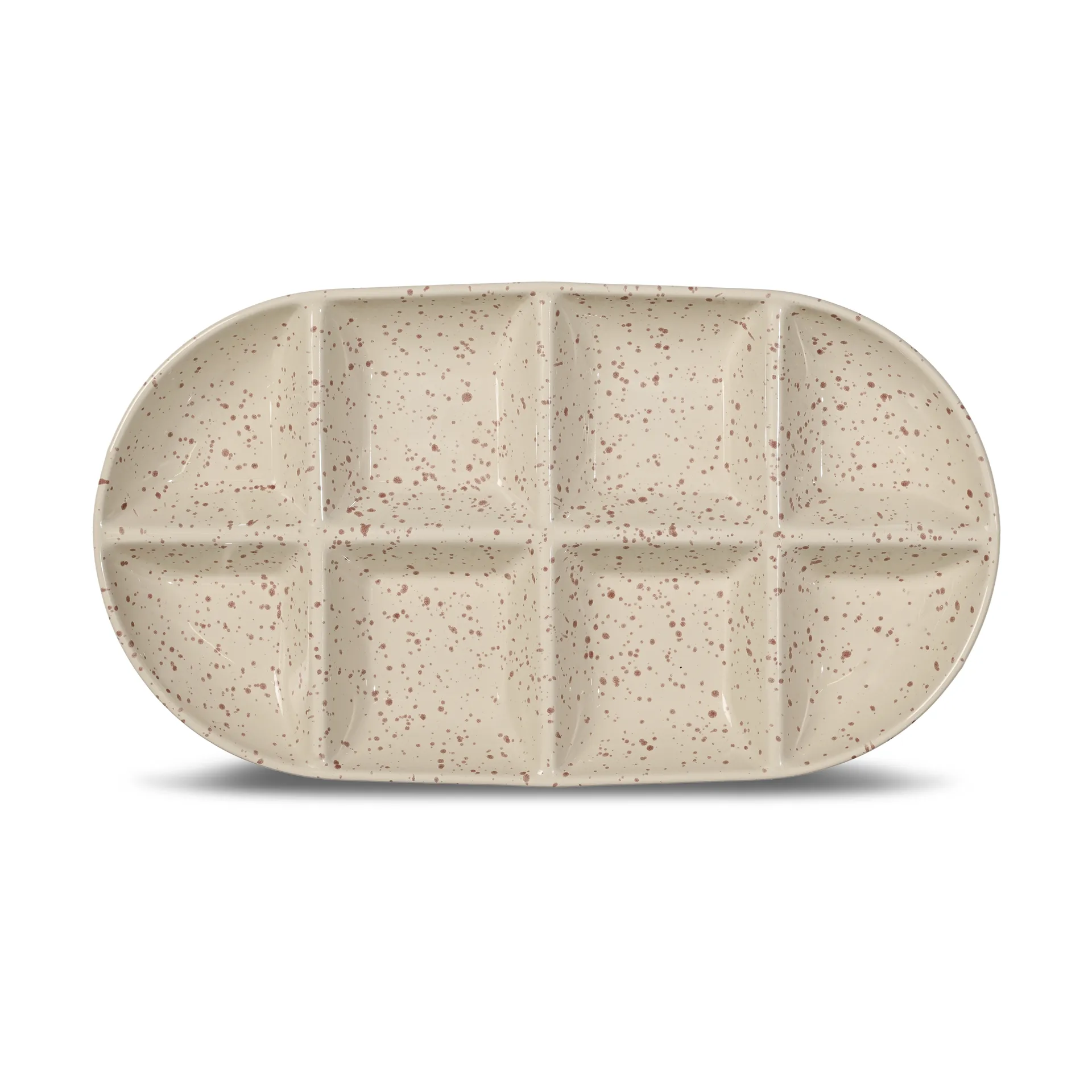 Duża taca do serwowania Ditte 20x36 cm, Beżowo-bordowy Sagaform