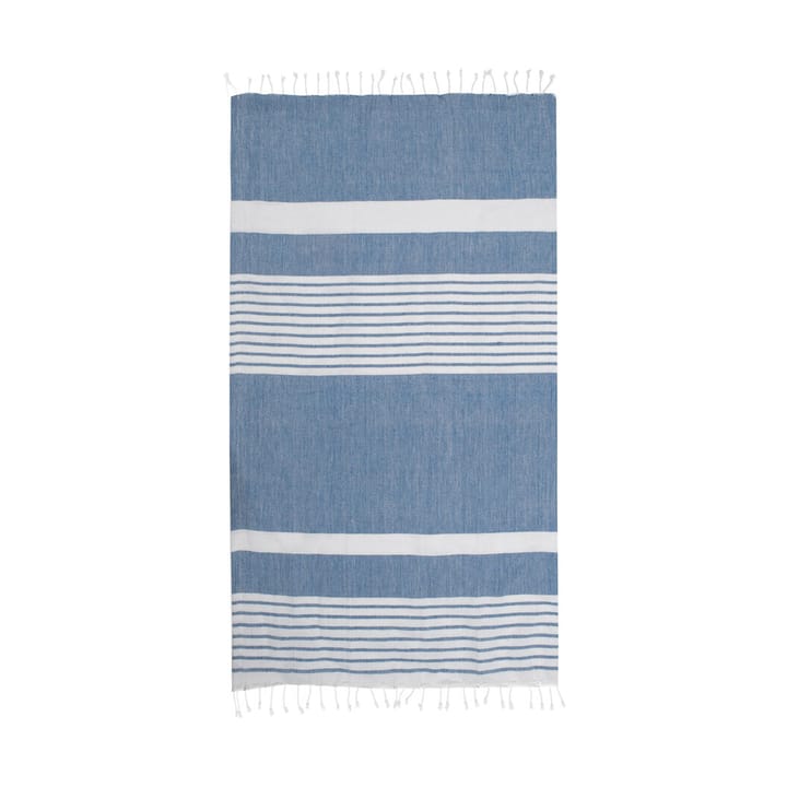 Ella hamam ręcznik kąpielowy w paski 145x250 cm - Niebieski - Sagaform