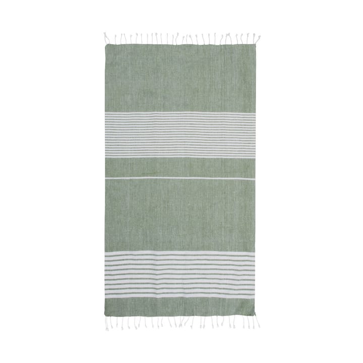Ella hamam ręcznik kąpielowy w paski 145x250 cm - Zielony - Sagaform