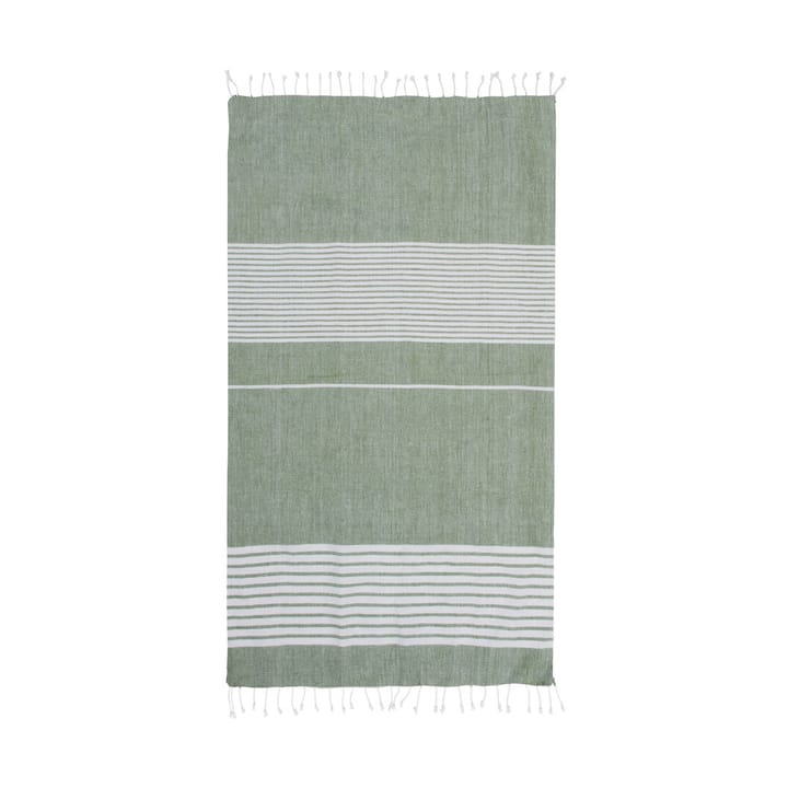 Ella hamam ręcznik kąpielowy w paski 145x250 cm - Zielony - Sagaform
