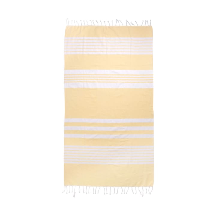Ella hamam ręcznik kąpielowy w paski 145x250 cm - Żółty - Sagaform