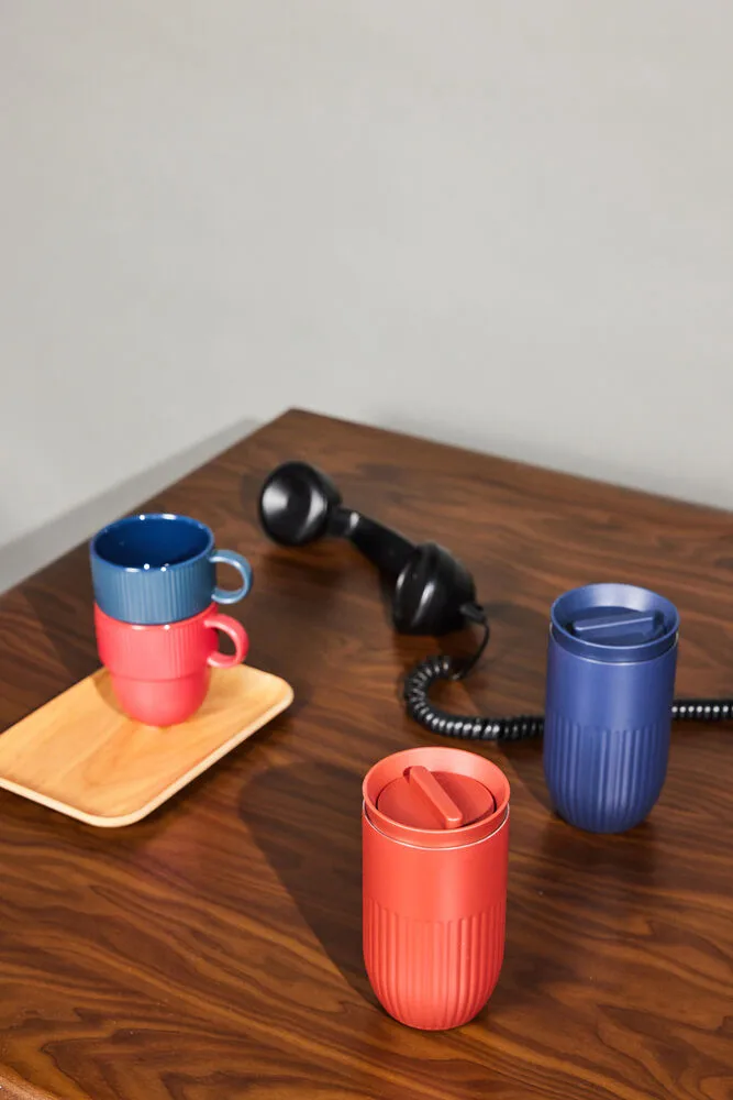 Filiżanka Inka z uchem 27 cl, Niebieska Sagaform