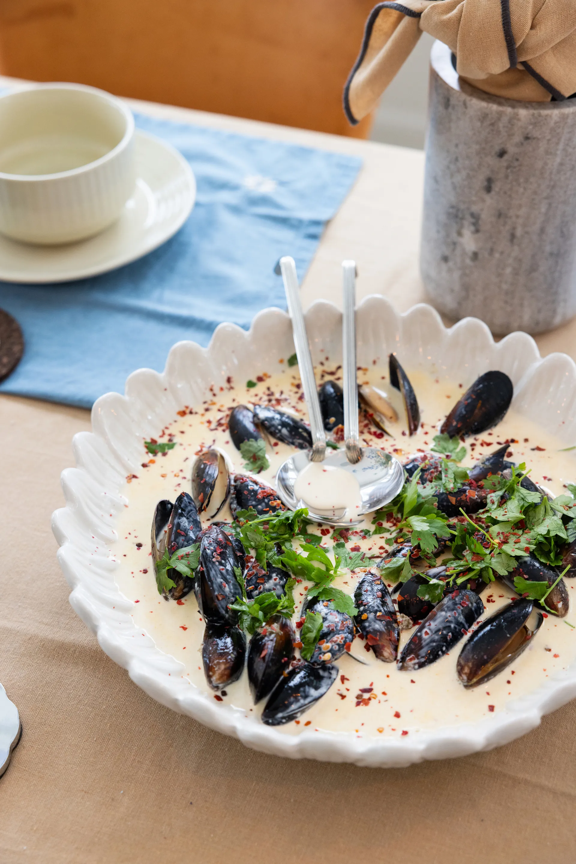 Głęboki półmisek Dagny Ø32 cm, Biały Sagaform