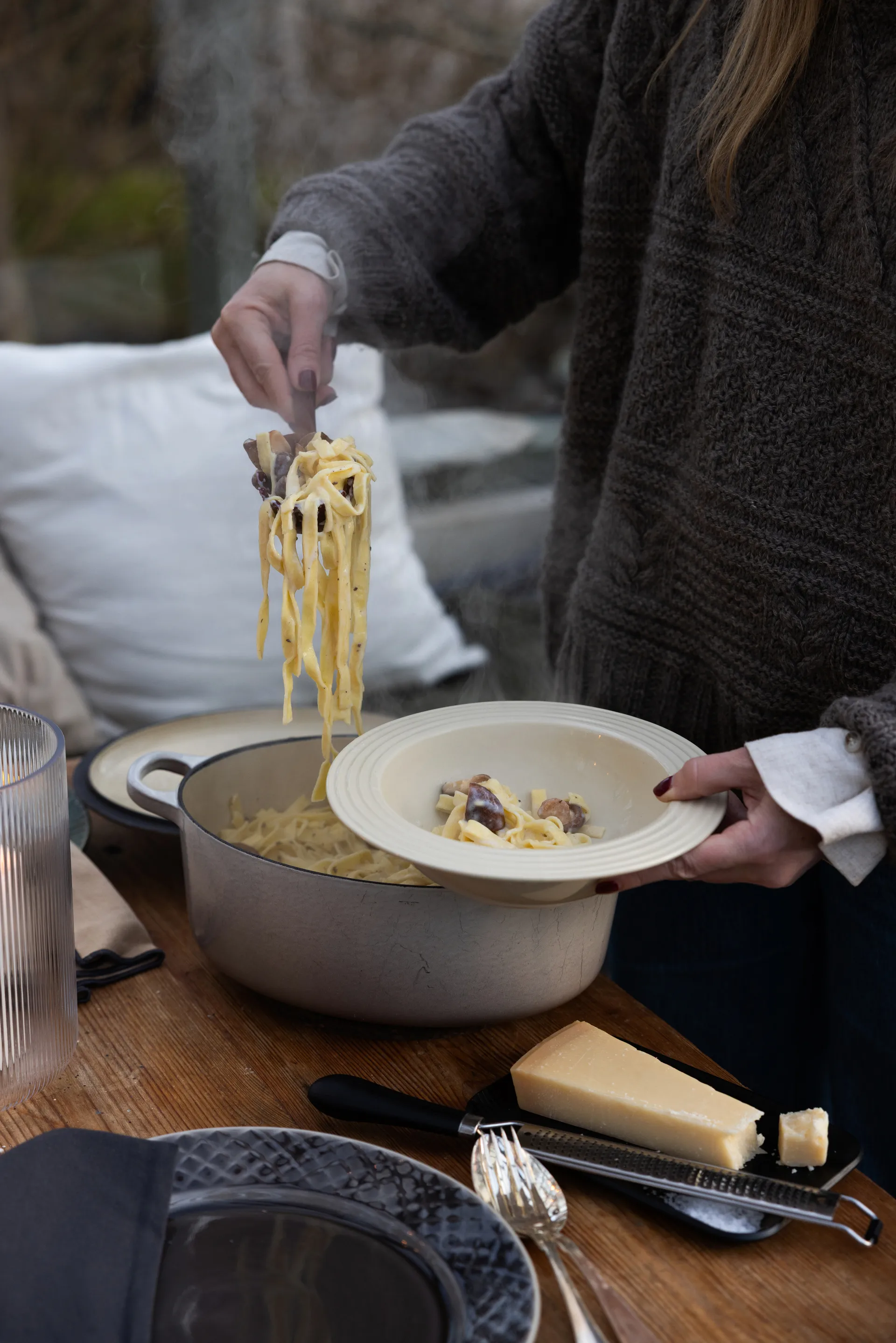 Głęboki talerz Coffee & More Ø22 cm, Beżowy Sagaform