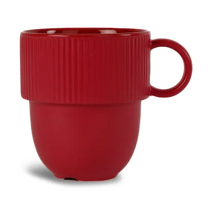 Inka kubek z uchem 270 ml - Bordowa - Sagaform
