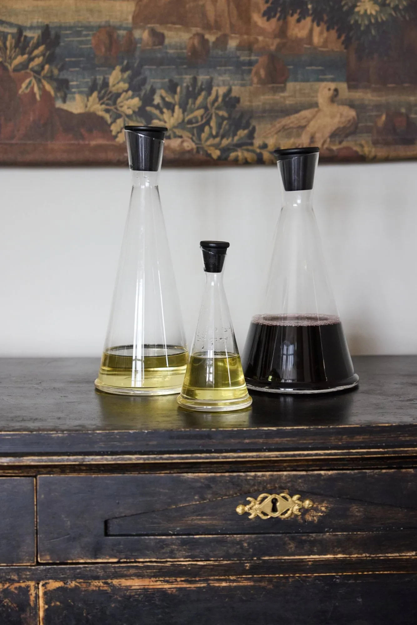 Karafka do wina Gurken, Przezroczysty-czarny, 1,6 L Sagaform