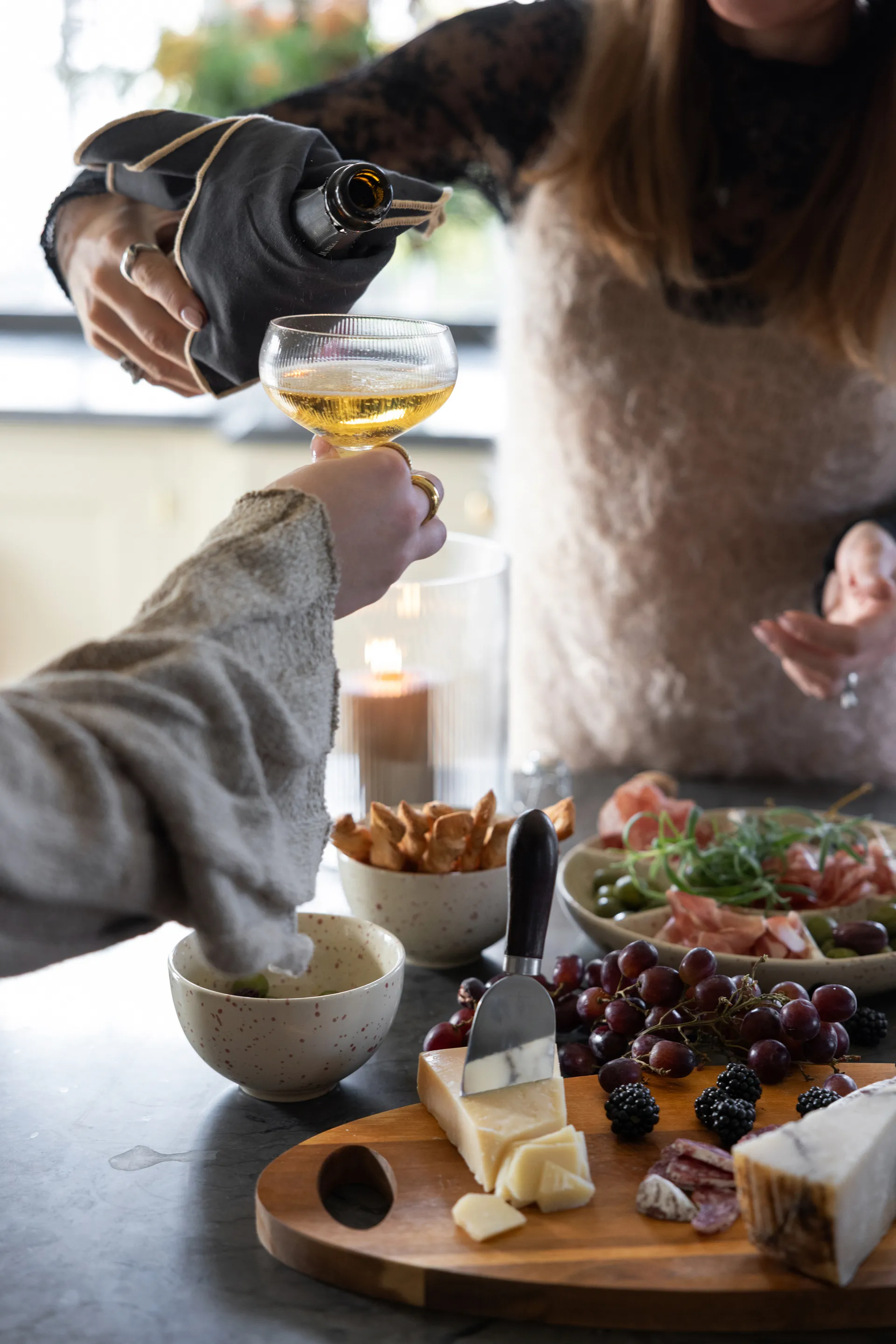 Kieliszki do szampana Sagaform Blanka 30 cl, 2 szt., Jasny Sagaform