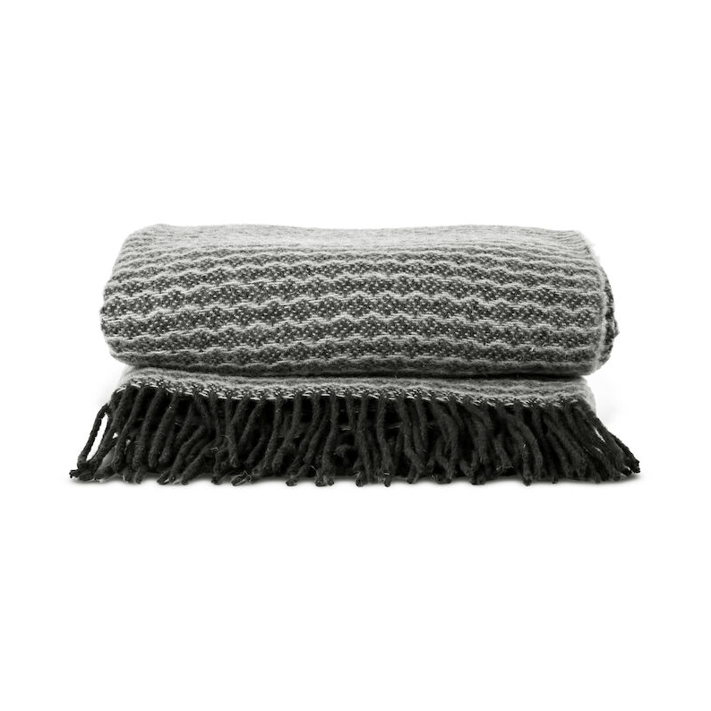 Sagaform Koc Ulli 130x170 cm Szary | Skandynawski Design | Bawełniane koce i pledy | Szary