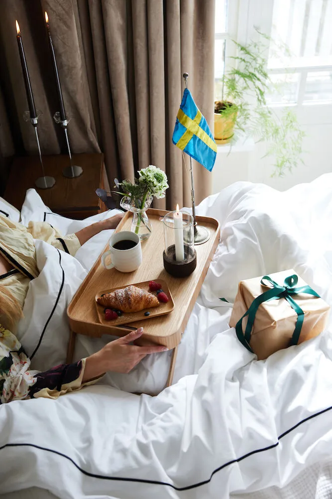 Komplet pościeli Carl 150x210 cm, Biały Sagaform