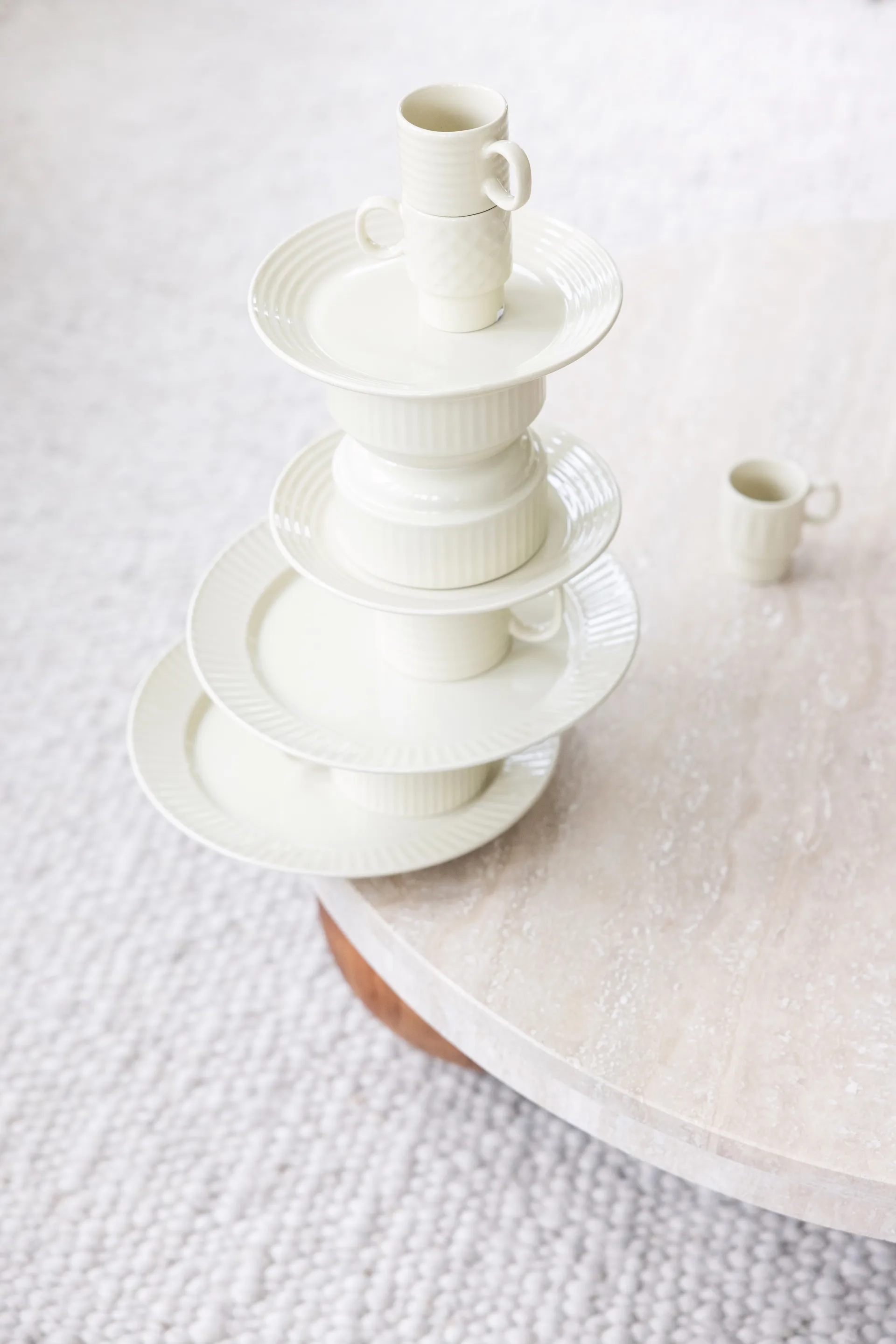 Kubek Coffee & More, zestaw 2 szt, Beżowy Sagaform