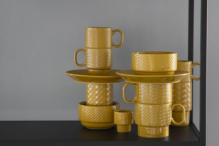 Kubek Coffee & More, zestaw 2 szt, Żółty Sagaform