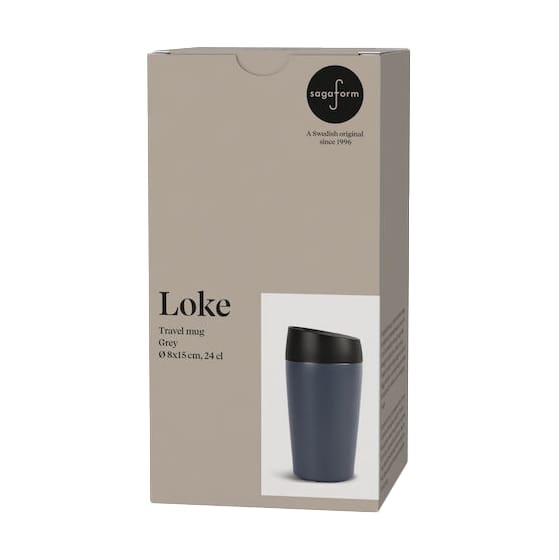 Kubek samochodowy Loke 24 cl, Szary Sagaform